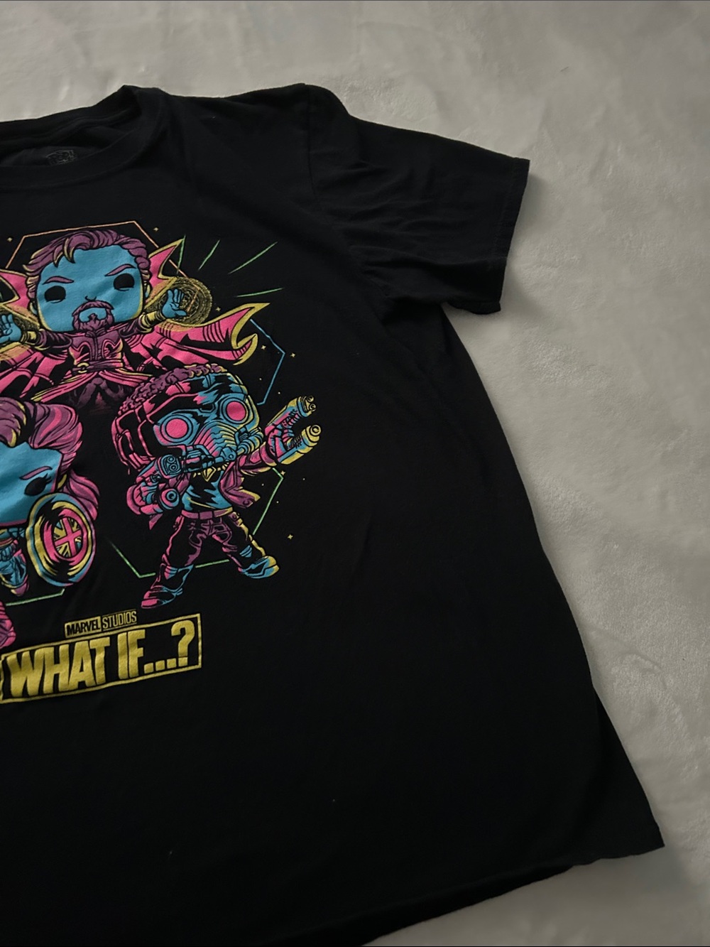 Funko Pop! Marvel Studios What If…? T-shirt. Doctor Strange, captain Carter, Sta - Picture 5 of 6